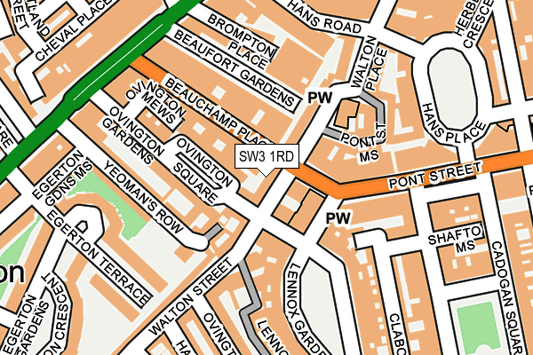 SW3 1RD map - OS OpenMap – Local (Ordnance Survey)