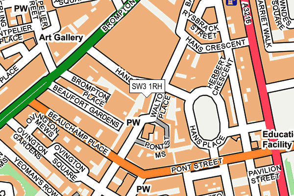 SW3 1RH map - OS OpenMap – Local (Ordnance Survey)
