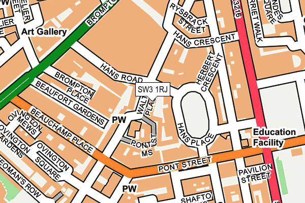 SW3 1RJ map - OS OpenMap – Local (Ordnance Survey)