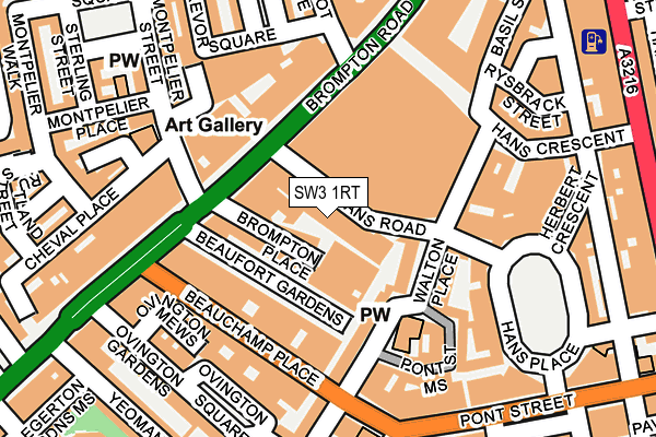 SW3 1RT map - OS OpenMap – Local (Ordnance Survey)