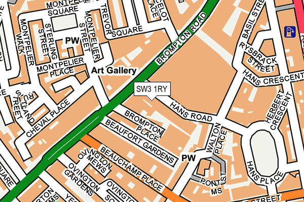 SW3 1RY map - OS OpenMap – Local (Ordnance Survey)