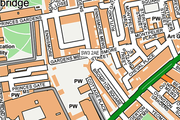 SW3 2AE map - OS OpenMap – Local (Ordnance Survey)