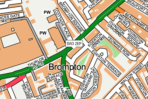 Map of BROMPTON ROAD (231) LIMITED at local scale