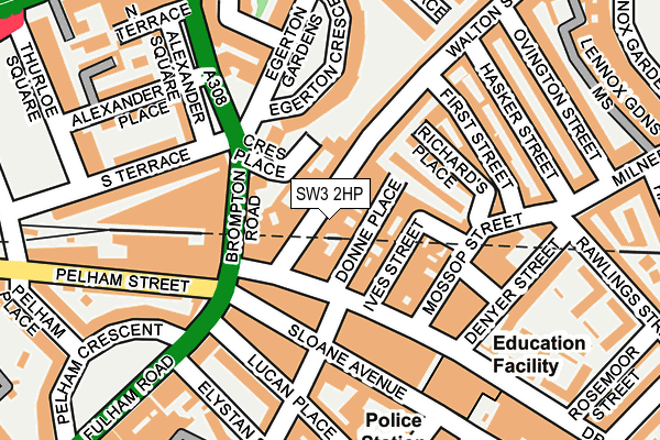 SW3 2HP map - OS OpenMap – Local (Ordnance Survey)