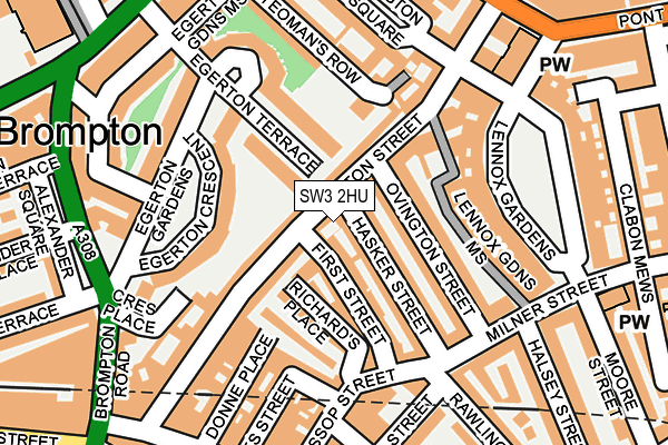 SW3 2HU map - OS OpenMap – Local (Ordnance Survey)