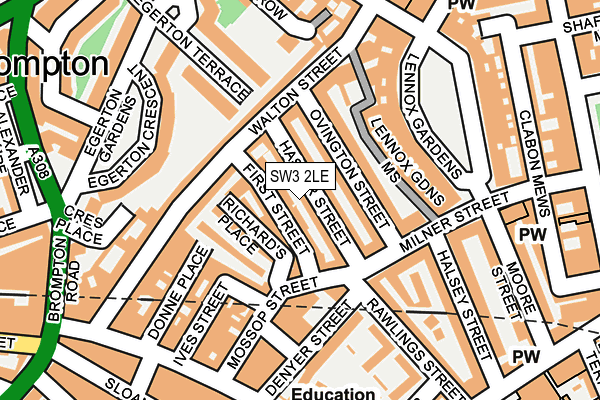 SW3 2LE map - OS OpenMap – Local (Ordnance Survey)