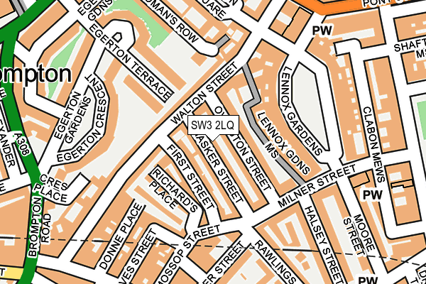 SW3 2LQ map - OS OpenMap – Local (Ordnance Survey)