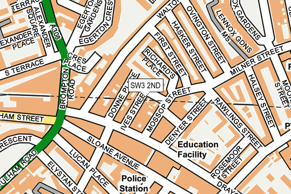 Map of EATON MEWS WEST LTD at local scale
