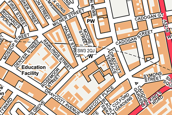 SW3 2QJ map - OS OpenMap – Local (Ordnance Survey)
