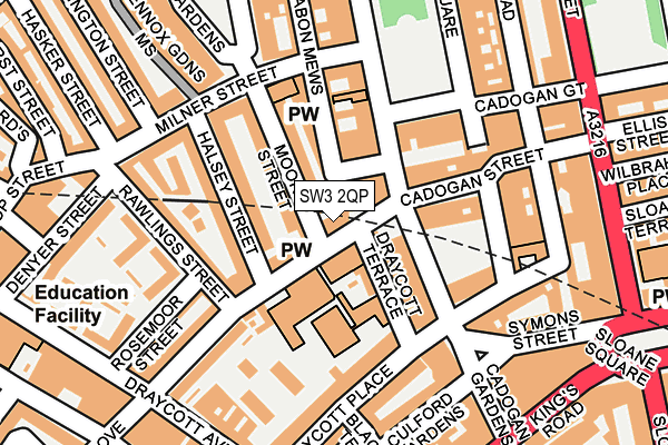 SW3 2QP map - OS OpenMap – Local (Ordnance Survey)