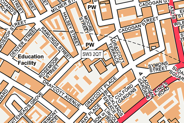 SW3 2QT map - OS OpenMap – Local (Ordnance Survey)