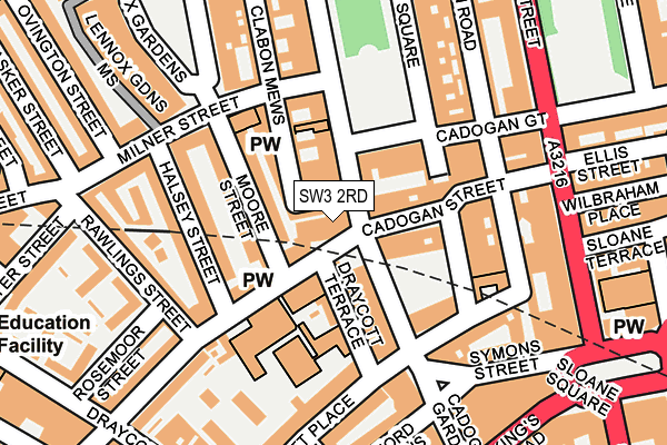 SW3 2RD map - OS OpenMap – Local (Ordnance Survey)