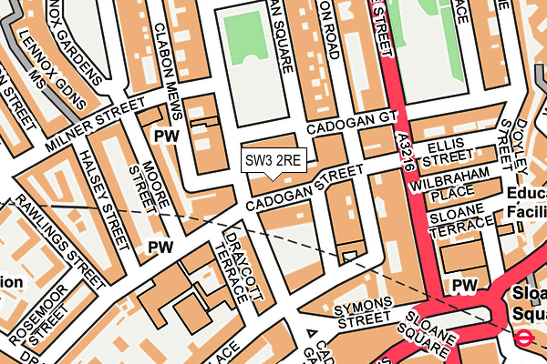 SW3 2RE map - OS OpenMap – Local (Ordnance Survey)