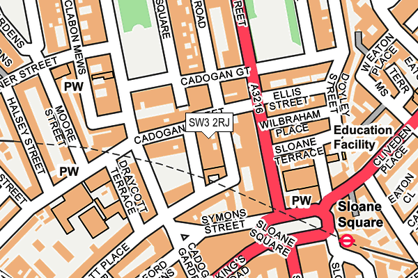 SW3 2RJ map - OS OpenMap – Local (Ordnance Survey)