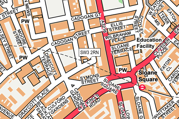 SW3 2RN map - OS OpenMap – Local (Ordnance Survey)
