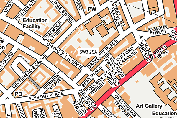 Map of CHELSEA CARPET DOCTOR LTD at local scale