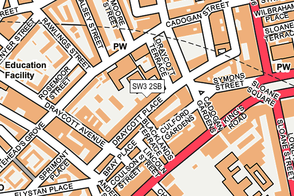 SW3 2SB map - OS OpenMap – Local (Ordnance Survey)