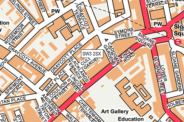 SW3 2SX map - OS OpenMap – Local (Ordnance Survey)