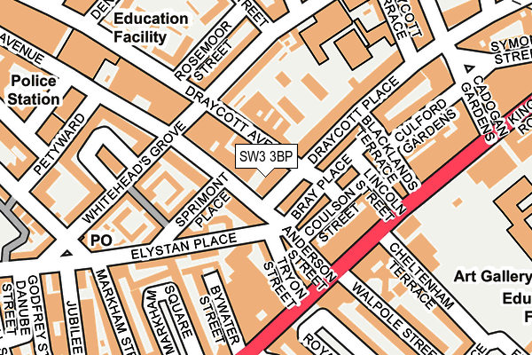 SW3 3BP map - OS OpenMap – Local (Ordnance Survey)