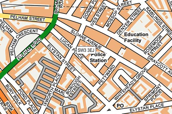 SW3 3EJ map - OS OpenMap – Local (Ordnance Survey)