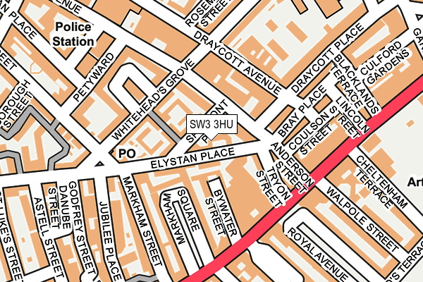 SW3 3HU map - OS OpenMap – Local (Ordnance Survey)