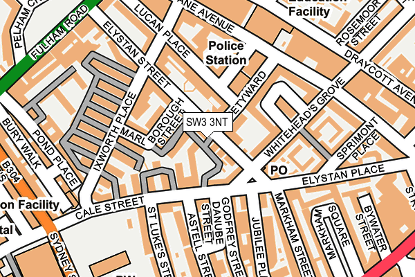 SW3 3NT map - OS OpenMap – Local (Ordnance Survey)