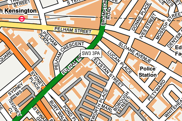 SW3 3PA map - OS OpenMap – Local (Ordnance Survey)