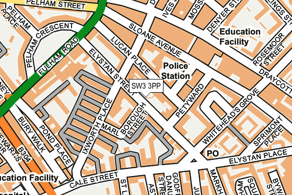 SW3 3PP map - OS OpenMap – Local (Ordnance Survey)