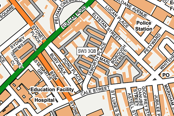 SW3 3QB map - OS OpenMap – Local (Ordnance Survey)