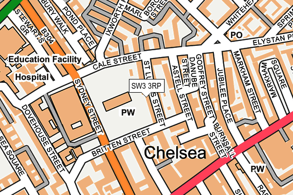 SW3 3RP map - OS OpenMap – Local (Ordnance Survey)