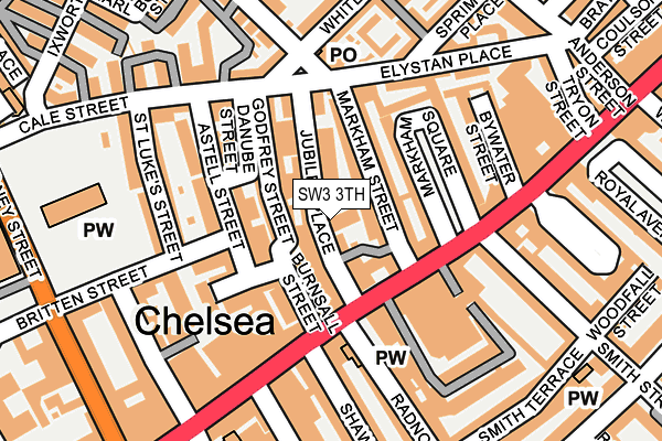 SW3 3TH map - OS OpenMap – Local (Ordnance Survey)