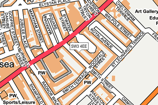 SW3 4EE map - OS OpenMap – Local (Ordnance Survey)