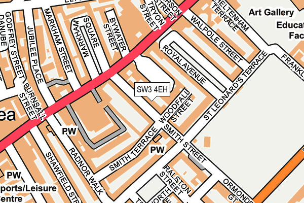SW3 4EH map - OS OpenMap – Local (Ordnance Survey)