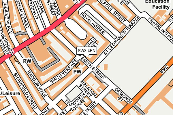 SW3 4EN map - OS OpenMap – Local (Ordnance Survey)