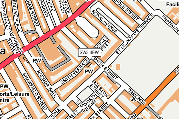 SW3 4EW map - OS OpenMap – Local (Ordnance Survey)