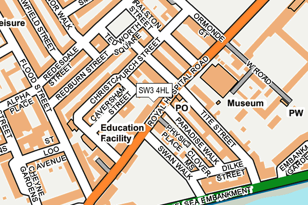 SW3 4HL map - OS OpenMap – Local (Ordnance Survey)