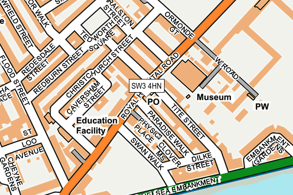 SW3 4HN map - OS OpenMap – Local (Ordnance Survey)