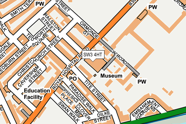 SW3 4HT map - OS OpenMap – Local (Ordnance Survey)