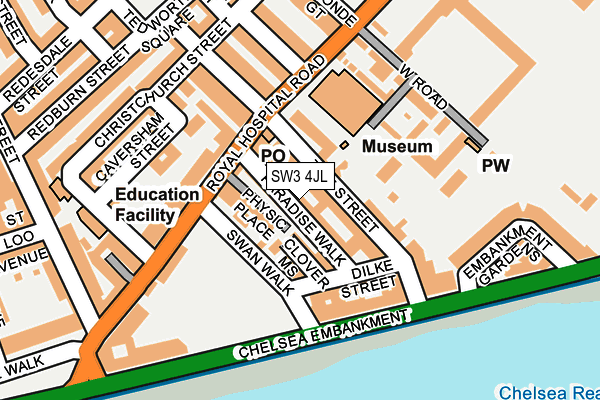 Map of CHELSEA YACHT AND BOAT COMPANY LIMITED at local scale
