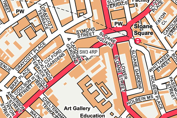SW3 4RP map - OS OpenMap – Local (Ordnance Survey)