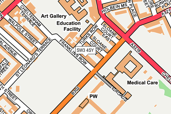 SW3 4SY map - OS OpenMap – Local (Ordnance Survey)