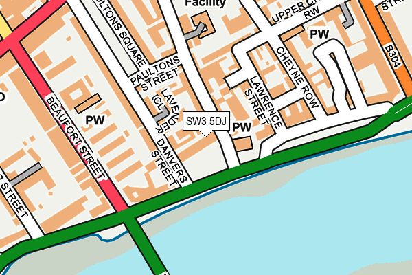 SW3 5DJ map - OS OpenMap – Local (Ordnance Survey)