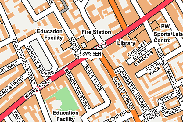 SW3 5EH map - OS OpenMap – Local (Ordnance Survey)