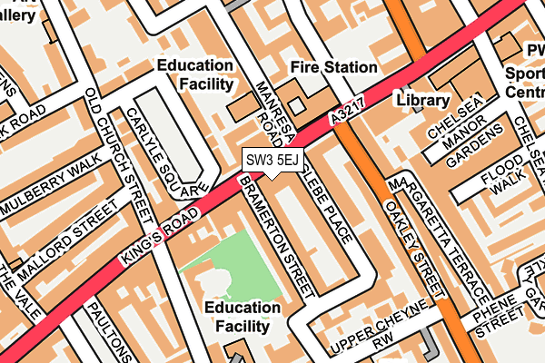 SW3 5EJ map - OS OpenMap – Local (Ordnance Survey)