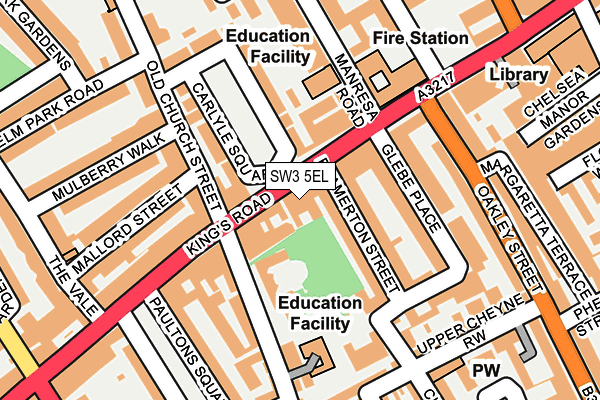 SW3 5EL map - OS OpenMap – Local (Ordnance Survey)