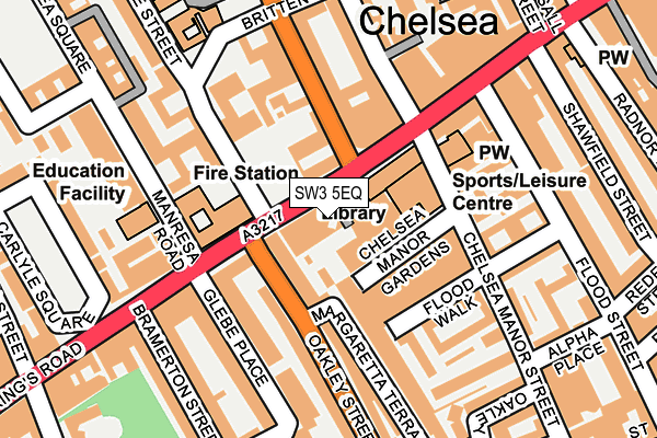 SW3 5EQ map - OS OpenMap – Local (Ordnance Survey)