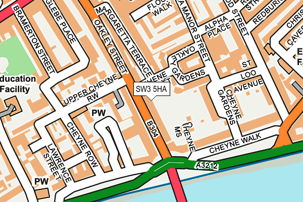 SW3 5HA map - OS OpenMap – Local (Ordnance Survey)