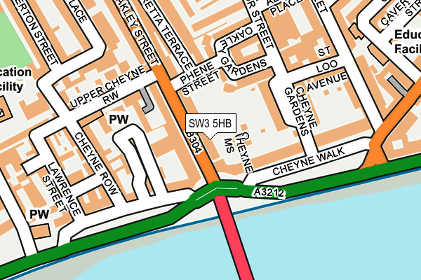 SW3 5HB map - OS OpenMap – Local (Ordnance Survey)