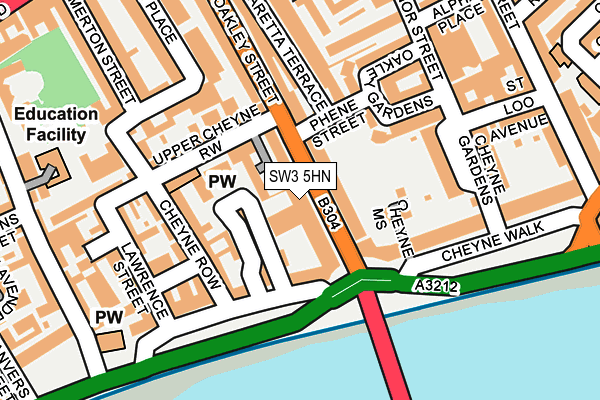 SW3 5HN map - OS OpenMap – Local (Ordnance Survey)