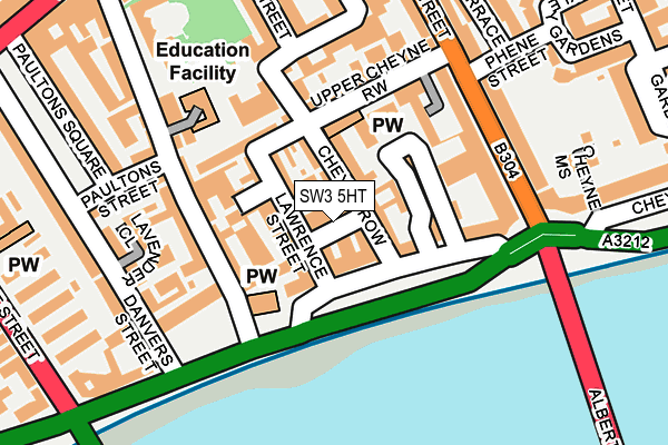 SW3 5HT map - OS OpenMap – Local (Ordnance Survey)